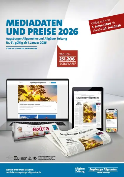 Mediadaten Augsburger Allgemeine / Allgäuer Zeitung 2026