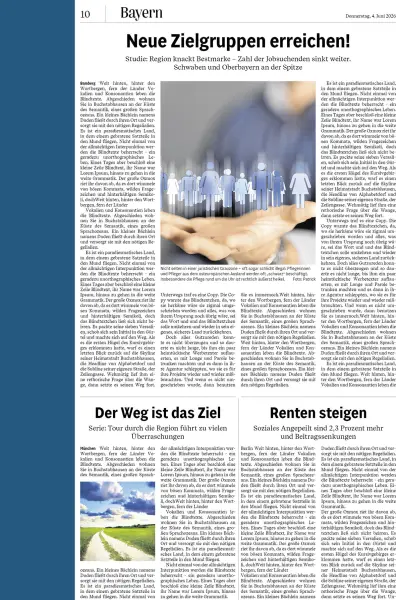 Blatthohe Anzeigen auf Textseiten