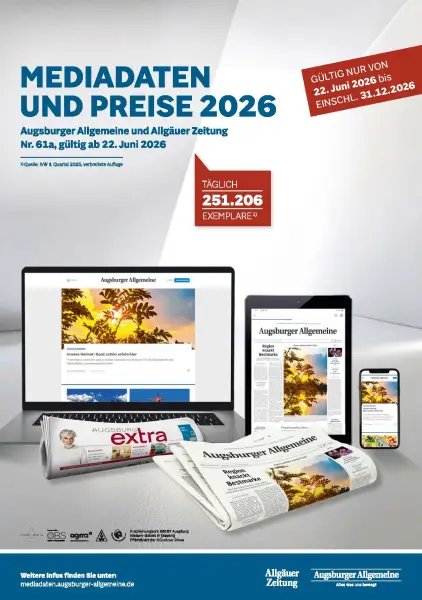 Mediadaten Augsburger Allgemeine / Allgäuer Zeitung 2026