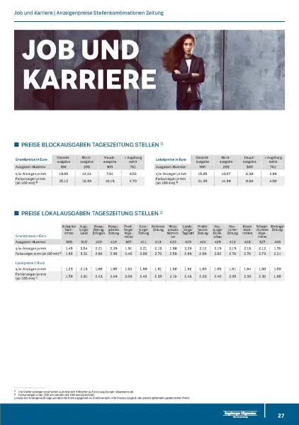 Mediadaten Job und Karriere